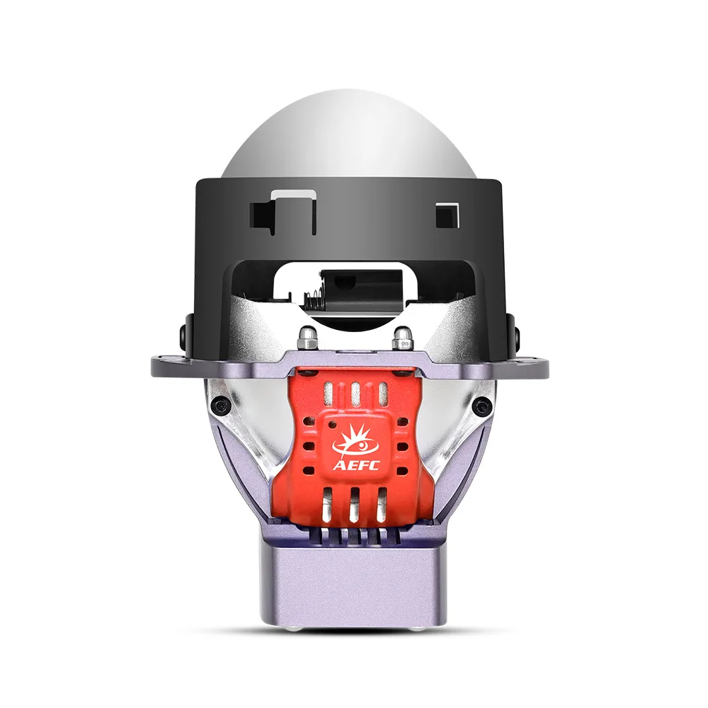 140W 3-Inch Bi-LED Headlight Dual Lens TIR Laser Effect Super Bright Small Sun Penetration Car Accessories High Power Light