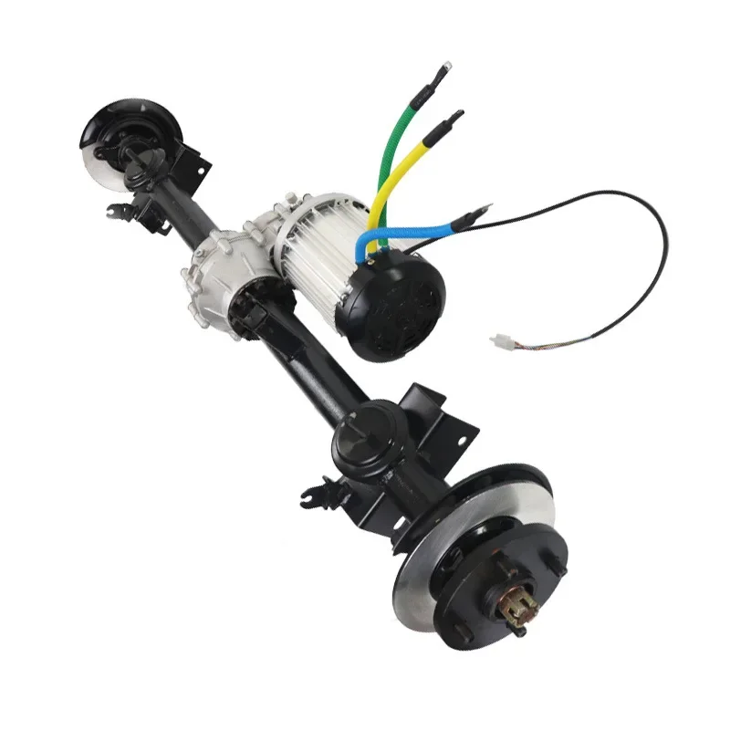 48v72v Baustelle dreirädrige Antriebsachse für Elektrofahrzeuge, integrierte Hinterachsbaugruppe für Scheibenbremsen, Hinterachse mit Gleichstrommotor