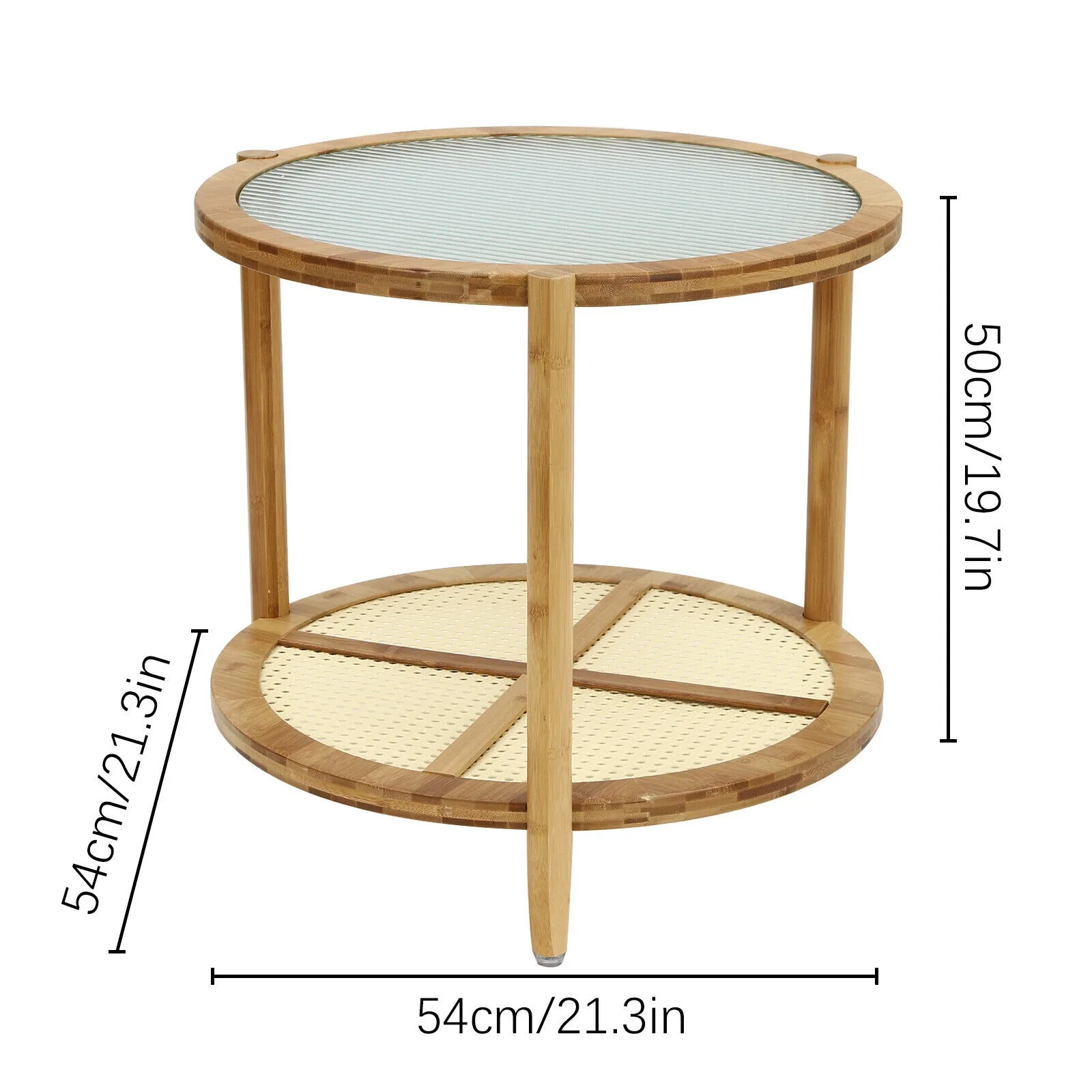 Stylish Round Coffee Table Home Furniture Decor Storage End Table W/Storage United States