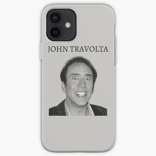 John Travolta Nicolas Cage Shirt Funny M  Phone Case Customizable for iPhone X XS XR Max 11 12 13 14 Pro Max Mini 6 6S 7 8 Plus