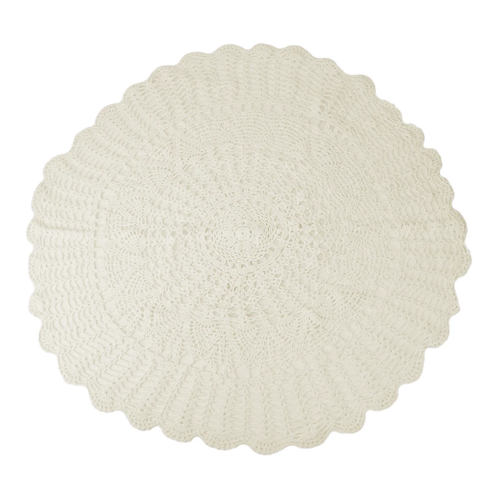 Round Tablecloth Tablecloth Exquisite For Home Decor Handmade Cotton Crochet Lace For Home Decor To Use Round Tablecloth