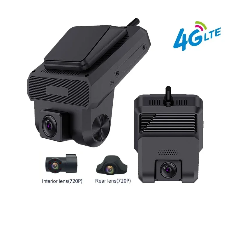 4G 3 Lens Car Dash Camera With ADAS Detection Security Android Wifi Car Dash Cam  G-Sensor Car Recorder