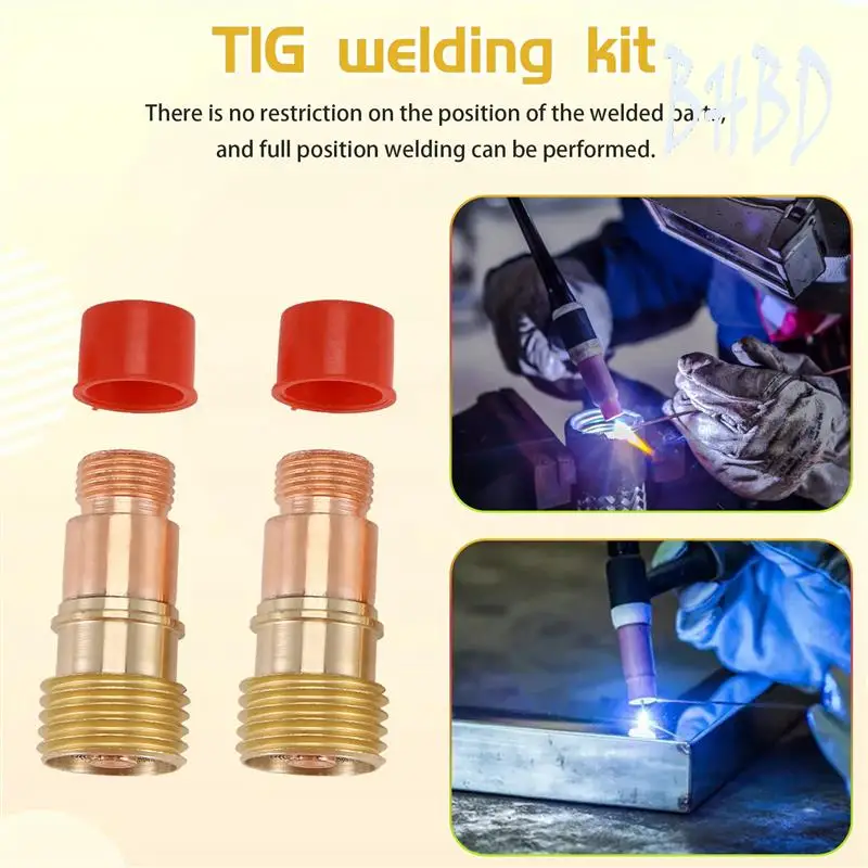 12 White  Nozzle Alumina Cup Kit Torches For WP 17 18 26 Stubby Collets Body Gas Lens Sets 1.6Mm