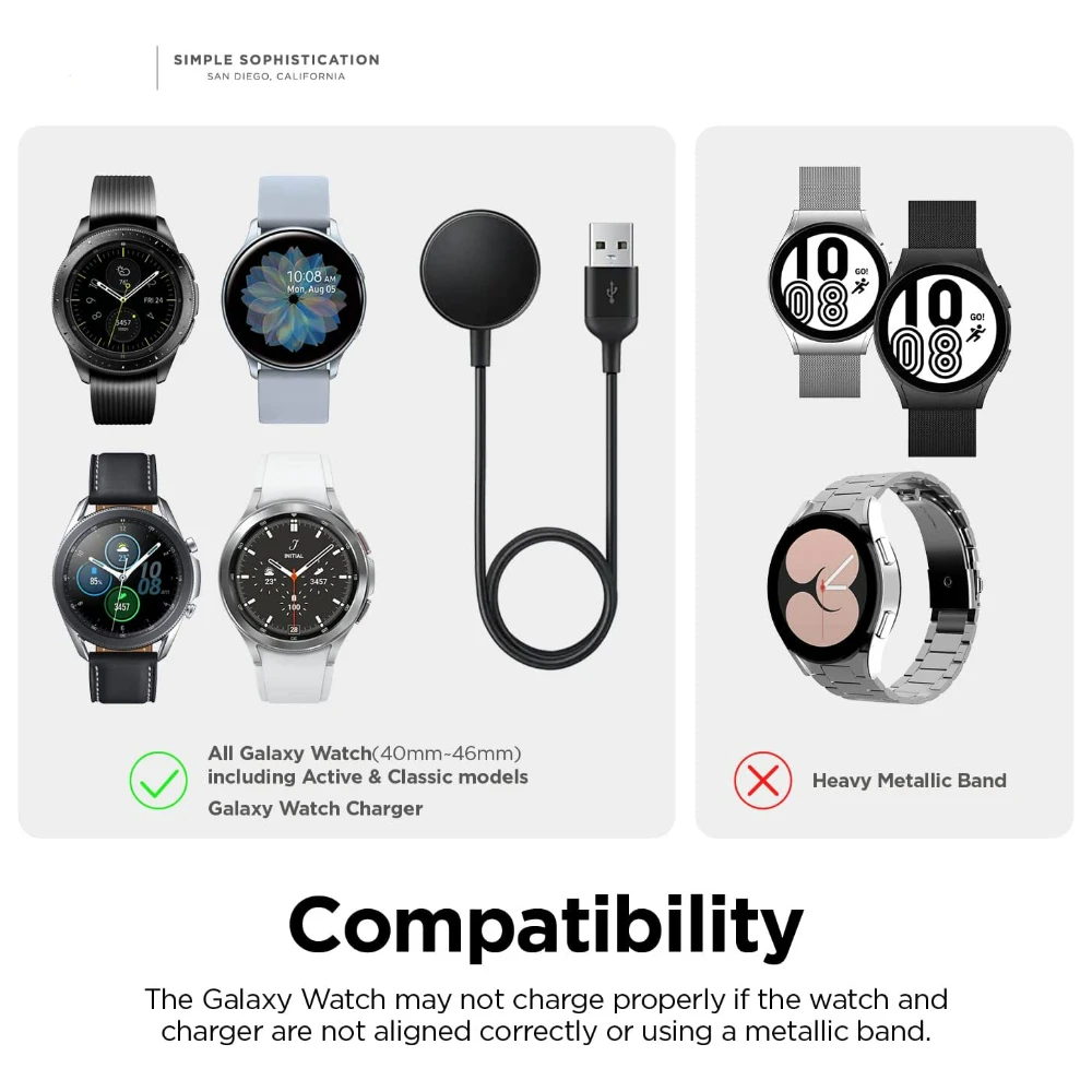 Kompatybilny z Samsung Galaxy Watch 6/6 klasyczna ładowarka stojak 40 44mm 43mm 47mm Galaxy Watch 4 5 Pro ładowarka silikonowa stojak 45mm