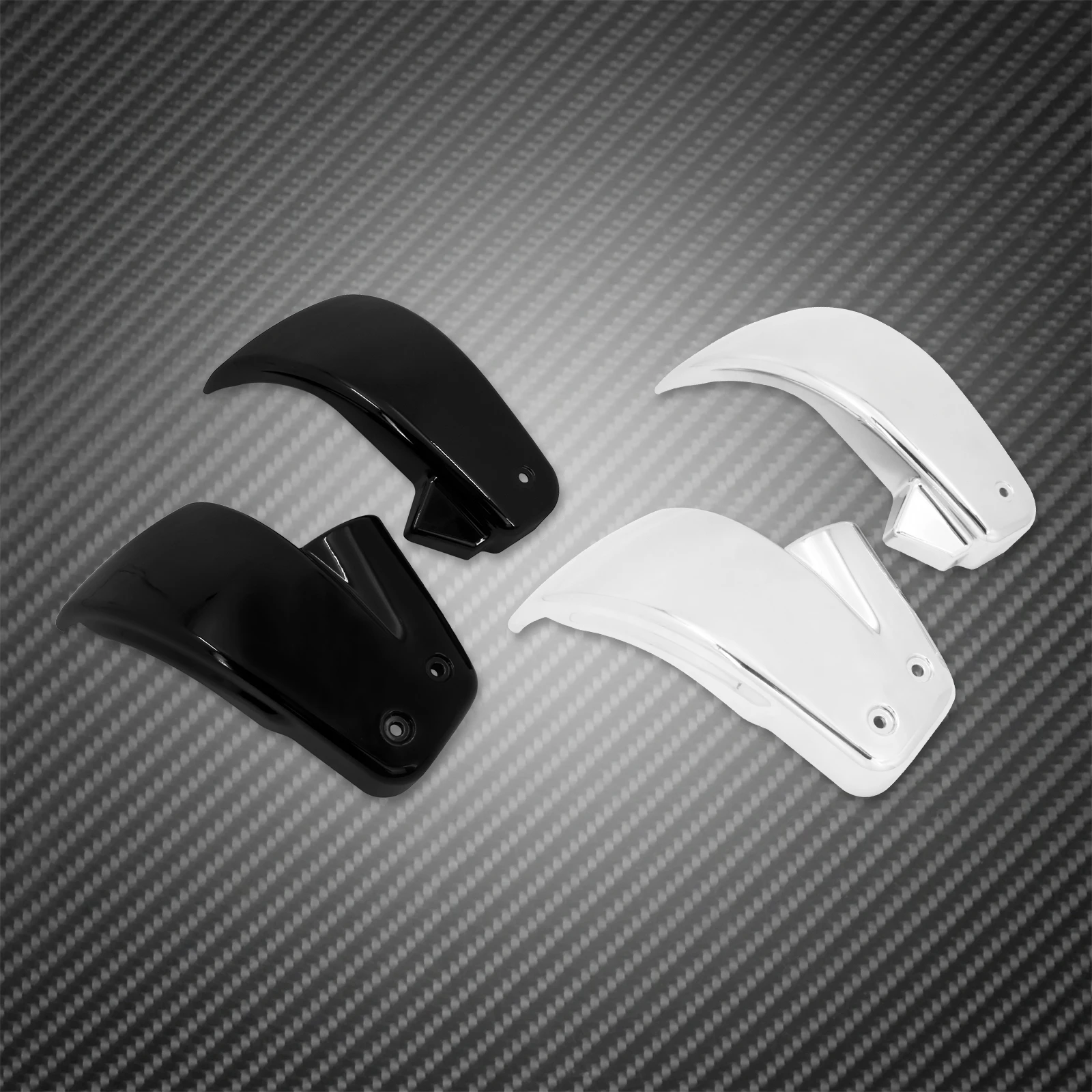 Motorcycle Black/Chrome Battery Side Cover Fairing Left & Right For Harley M8 Softail Breakout Fat Boy Bob Street FXDR 2018-2022