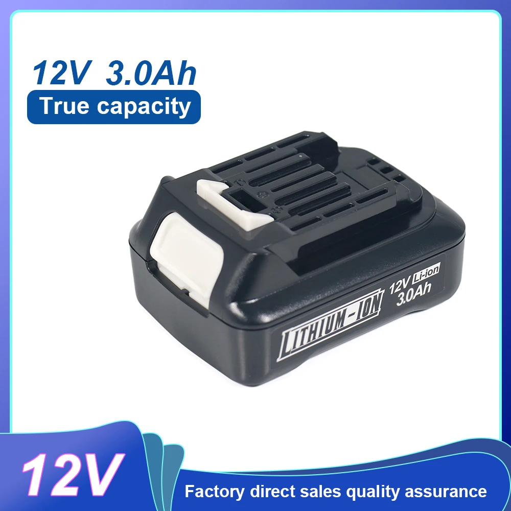 

3000mAh 12V Replacement for Makita 12V Rechargeable Lithium Battery BL1021B BL1041B BL1015B BL1020B BL1040B 197402 Power Tools