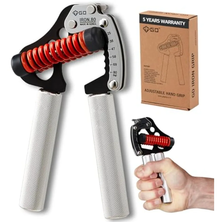 

Grip Strength Trainer Adjustable Hand Gripper Strengthener Hand Grip Exerciser Wrist Strengtheners Silent & Durable – Forearm