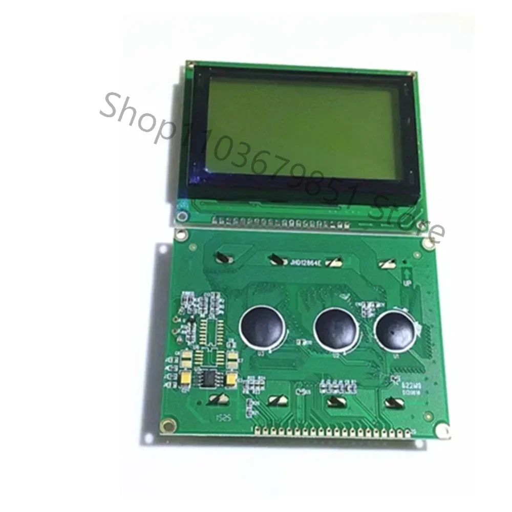 JHD622 JHD12864E 128X64 LCD Yellow Green Screen LCD Display Module Without Font Library Graphics Display 2026 Years