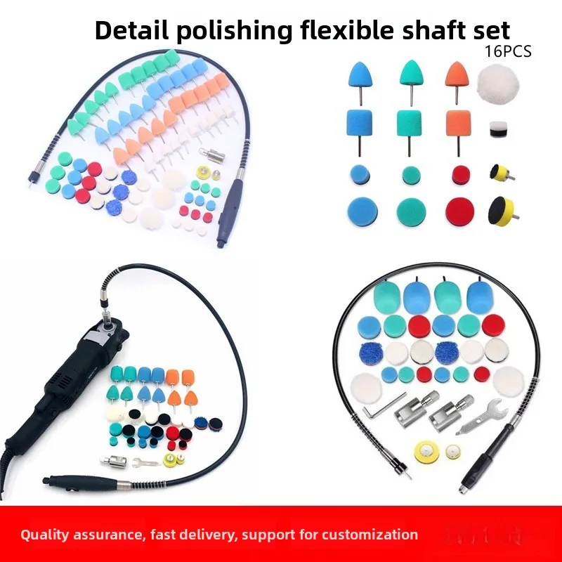 Car Detail Polishing Sponge Pad Kit 25mm Soft Buffing Wheel M14 for Door Handle Chrome Grille Polisher Rotary Tool Accessories