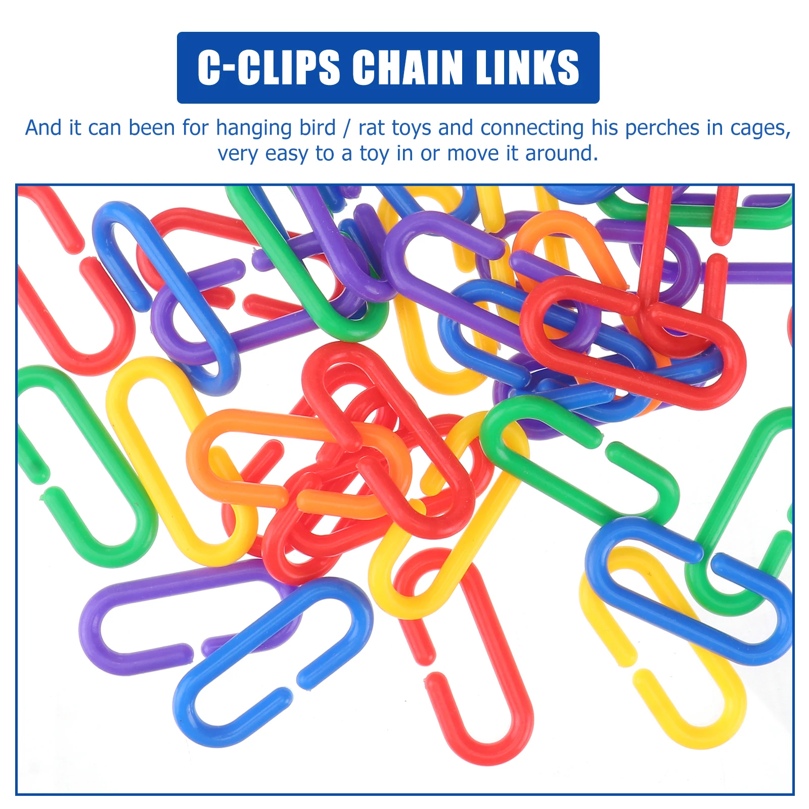 

Plastic C-clips C-clips Hooks C-clips Chain Links Bird Toys Parrot Toys