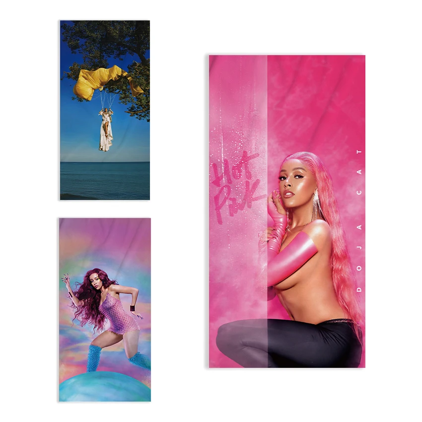 POP Singer Doja Cat 《Vie》 Single sided Printed Beach Towel Home Decoration Bath Towel 75x150cm Bathroom