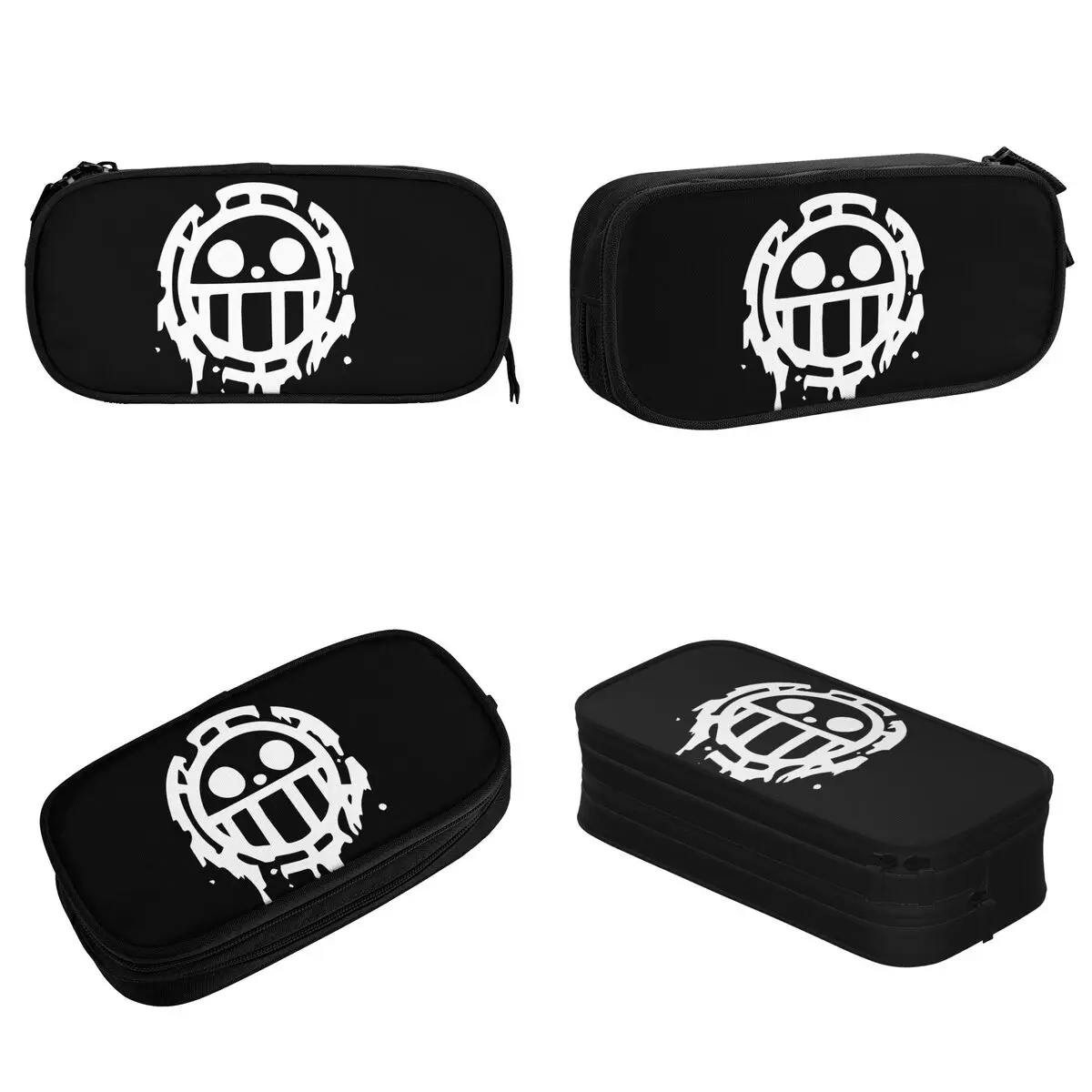 Trafalgar D. Water Law One Piece Pencil Case Luffy Anime Pencilcases Pen Holder for Student Big Capacity Bags Gifts Stationery