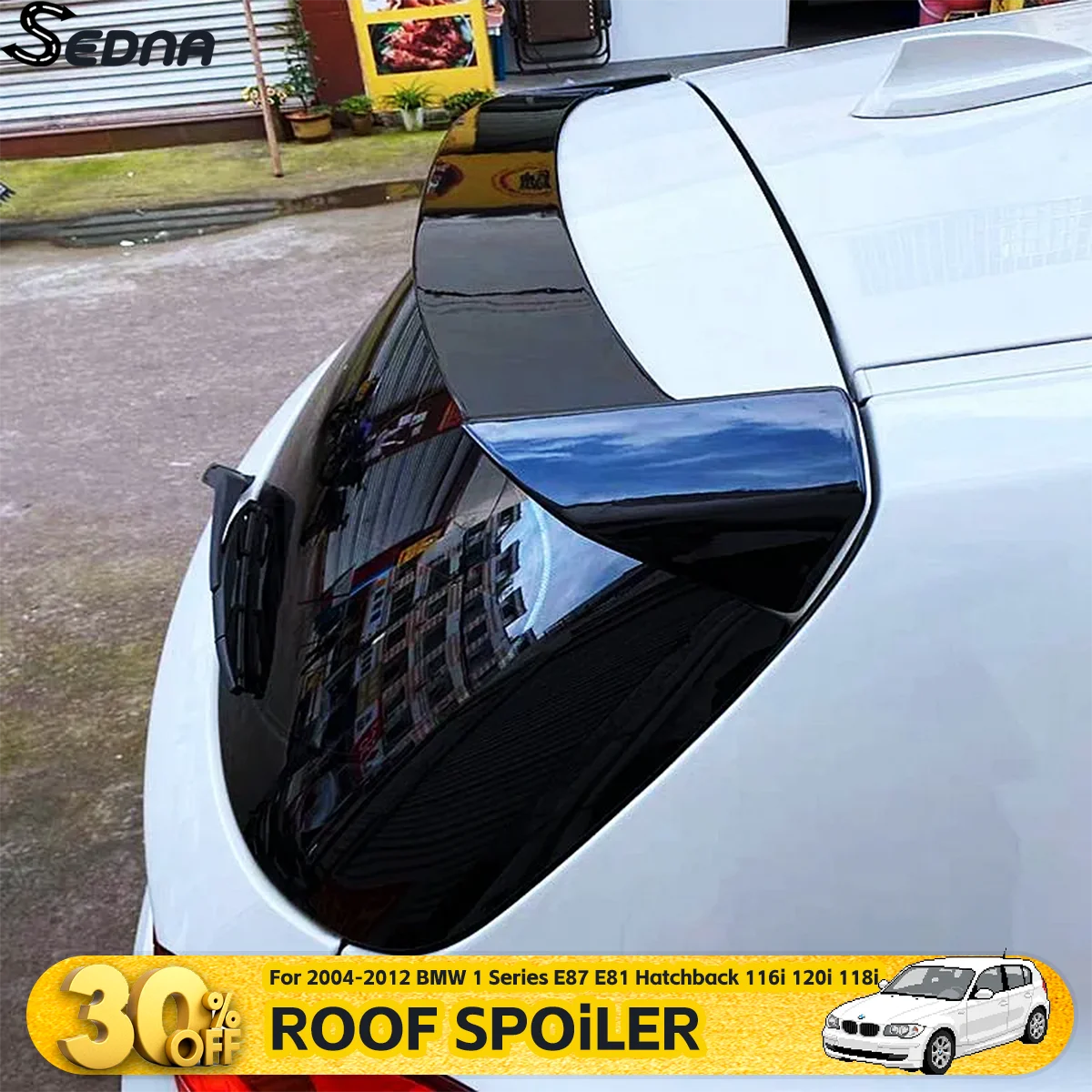 

Для BMW 1 серии 2004-2012 E87 E81 хэтчбек 116i 120i 118i задняя крышка багажника, спойлер на крышу, крылья, аксессуары, авто внешняя часть