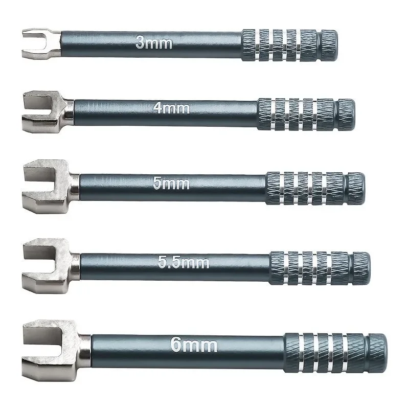 Profesjonalny zestaw kluczy RC 3/4/5/5.5/6mm, klucz płaski z średniej stali węglowej do tuningowania układu kierowniczego samochodów terenowych D339