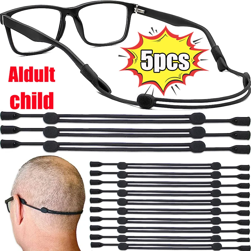 Adjustable Eyewear Lanyards Retainer Sports Sunglasses Strap Glasses Holder Kids Women Men Reading Glasses Accessories