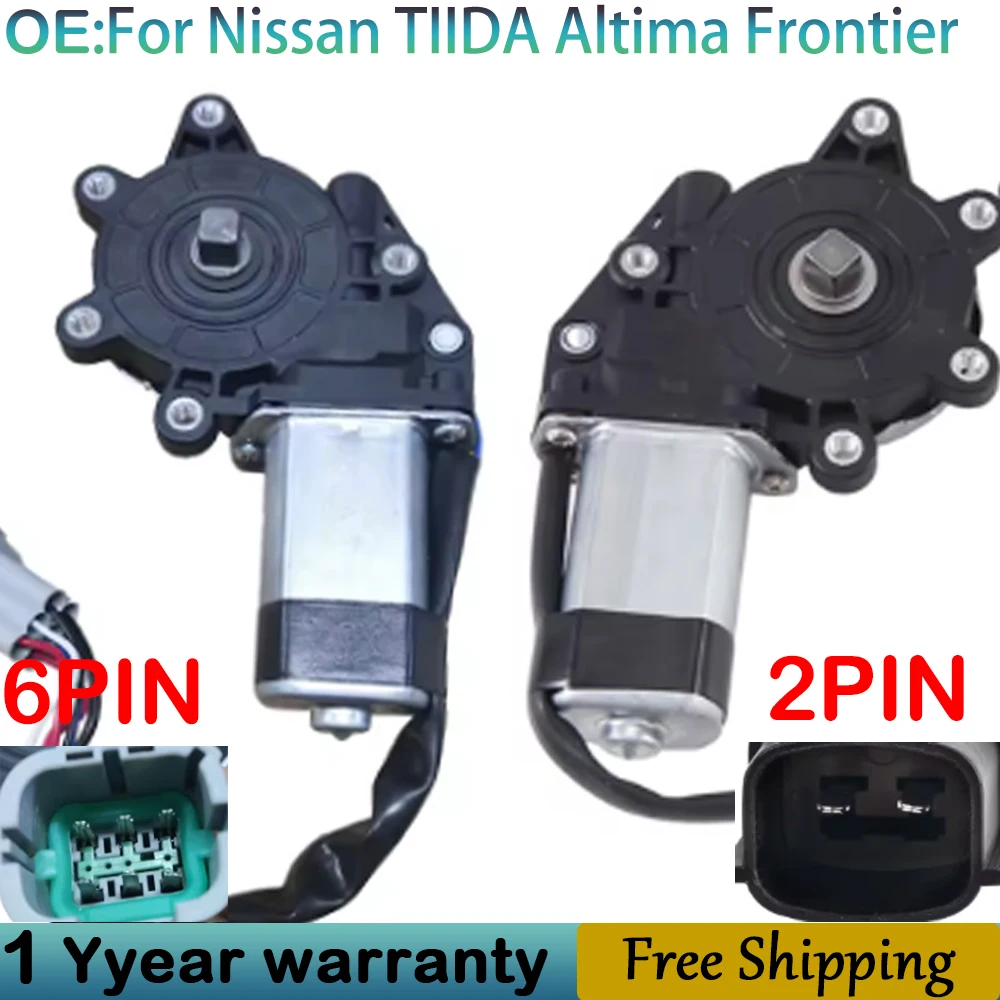 

6 & 2 Pin Window Lifter Lift Motor For Nissan TIIDA VERSA X-TRAIL Altima Frontier Murano Sentra Xterra Window Regulator Motor