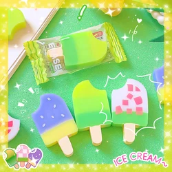 Kawaii stationery items School teacher gift Office Supplies classroom back to school ice cream Rubber Erasers cute things