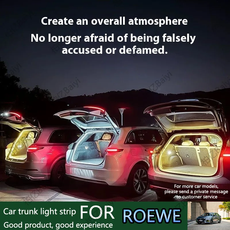 

For ROEWE Full range rear trunk lights for cars, SUVs, sedans, taillights, ambient lights, automatic 200cm 400cm