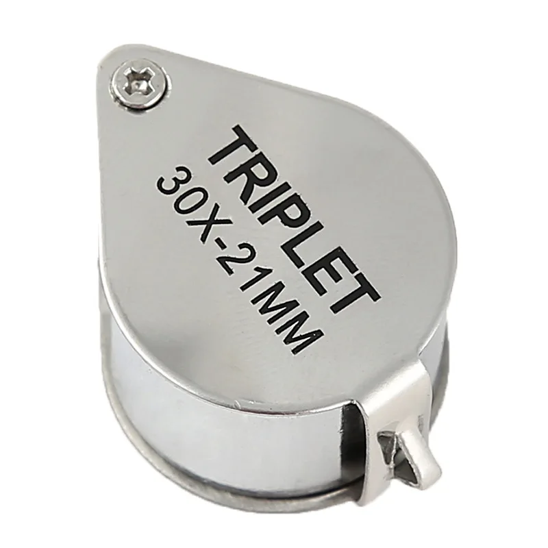 Phyhoo-トリプル拡大鏡,光学アイ拡大鏡,折りたたみ式ダイヤモンドジュエリールーペ,21mm, 10x20x30x