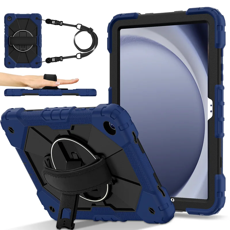Armor Case Voor Samsung Galaxy Tab A11 Plus 11 A9 + Plus 11 A11 8.7 inch Rotatie Hand Schouderriem kickstand Shockproof Cover