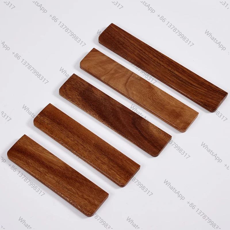 Walnut Keyboard Wrist Pad Solid Wood Customizable Palm Rest Ergonomics Keyboard Wrist Rest Comfortable for 60/75/87/98/104 Keys