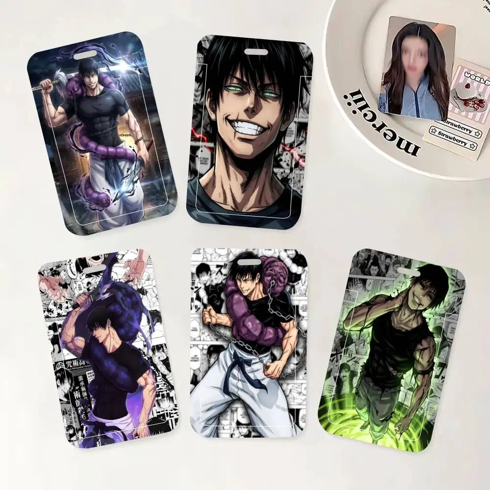 

J-Jujutsu Japan Anime K-Kaisen ID Card Holder Neck Strap Pendant Door Badge Holder Lanyards Keychain Work Credential Case Gift