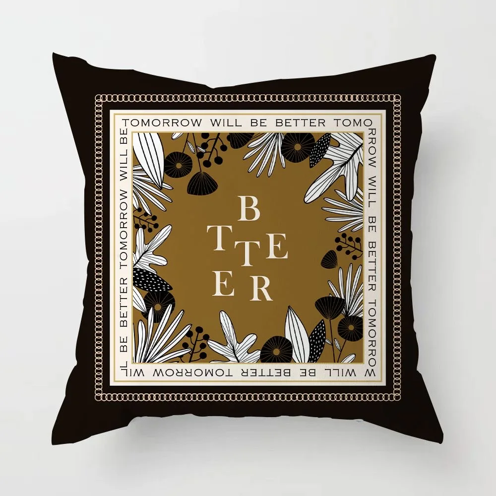 Retro Light Luxury American Pillowcase Living Room Sofa Cushion Cover Bedroom Bed Pillow Cover Square