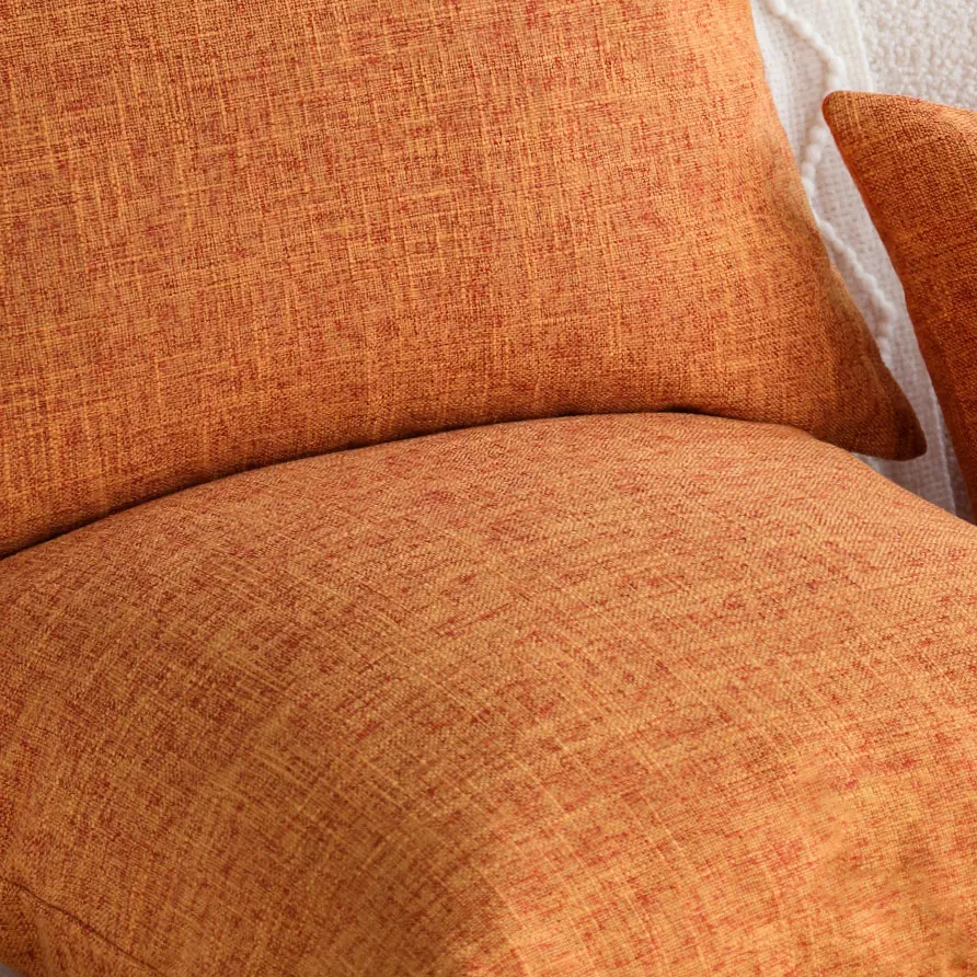 Orange Cushion Cover Sofa Decorative Throw Pillow Cover Living Room Soft Breathable 45x45 Pillowcase Home Decor Modern Simple