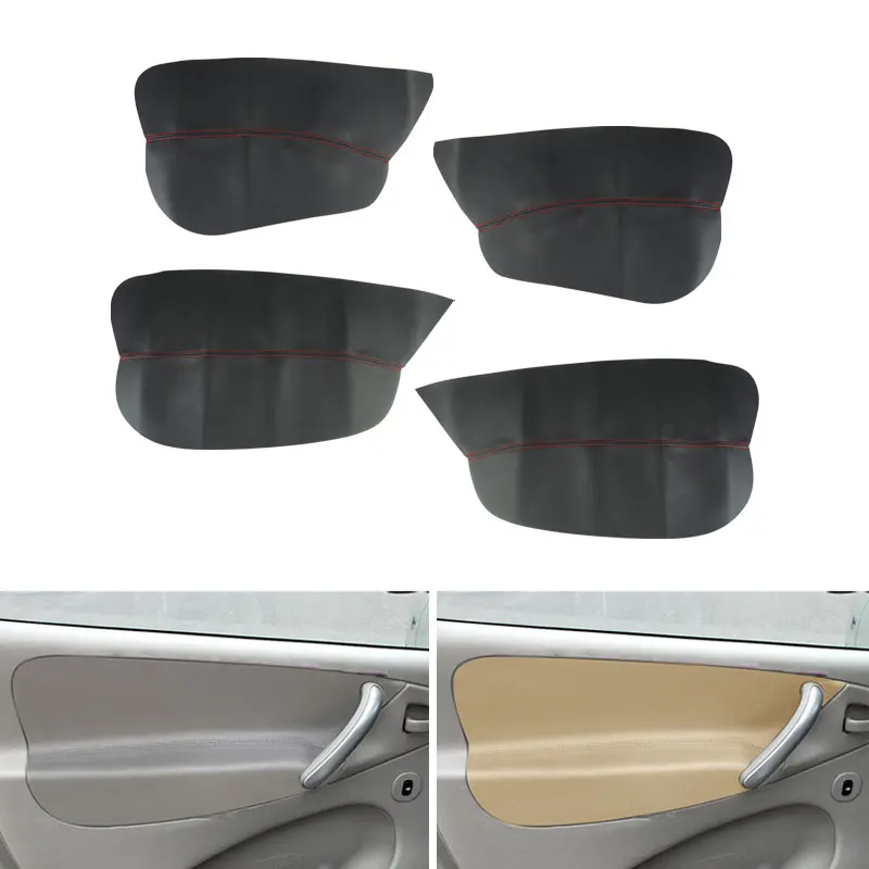 

Car-styling Microfiber Leather Interior Door Armrest Panel Cover Trim 4pcs with Mount Fittings For Citroen Xsara Picasso