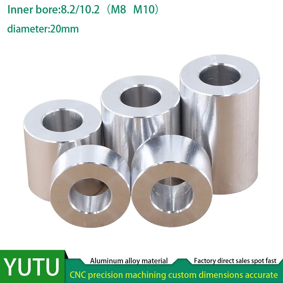 Aluminum alloy gasket Inner diameter 8.2mm/10.2mmoptical holeHeightening casing bushing uter diameter 20mm