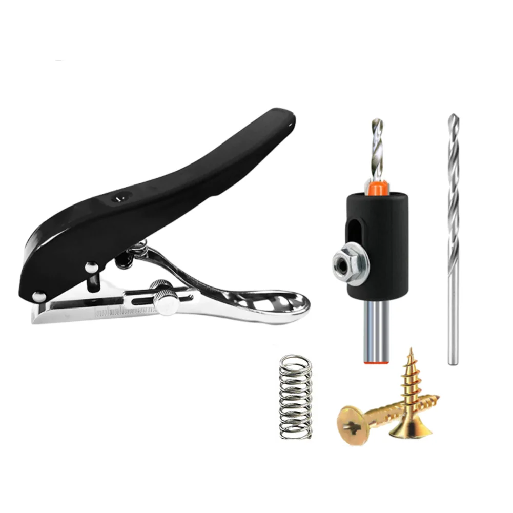 Pinza per fascette per bordi con profondità regolabile per progetti di lavorazione Risultati puliti Capacità di punzonatura profonda per la lavorazione della pelle