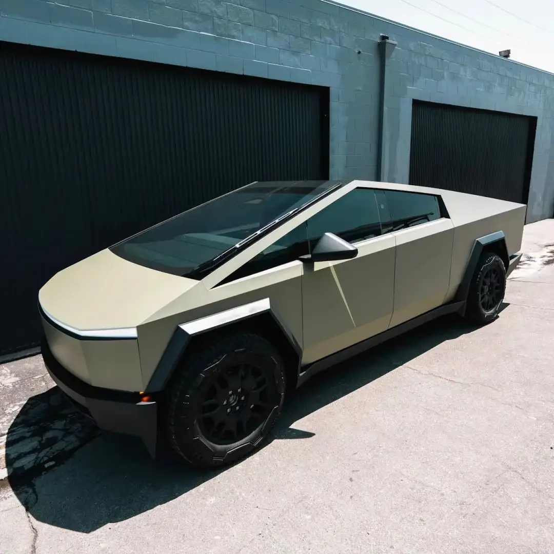 

Для Tesla CyberTruck 2024-2026 оптовая продажа Tesla Cyber Truck PET предварительно вырезанная виниловая цветная пленка защитный рулон цвета корпуса против царапин