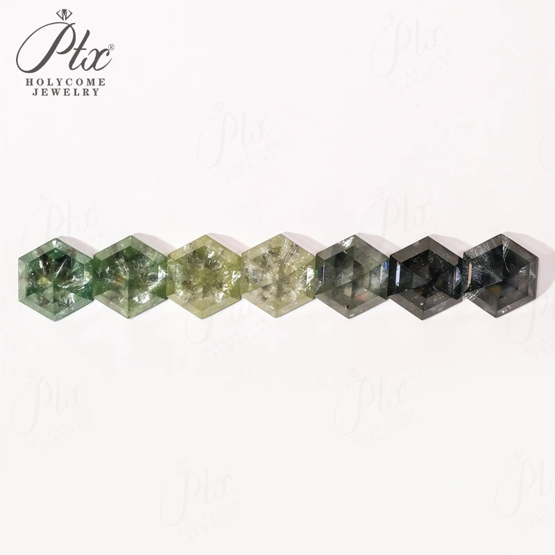 Hexagon Kite Cut Salt&Pepper Moissanite Ring Unique Exclusive Vintage Style for Engagement Wedding with Sense & DIY Option