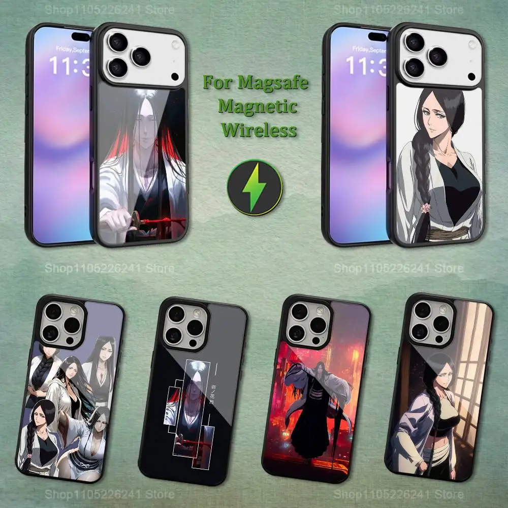 

Animation U-Unohana Cute Phone For iPhone 17,12,11,16,15,13,14,Pro,Max,Plus,Mini, For Magsafe,Magnetic Wireless Charging Case