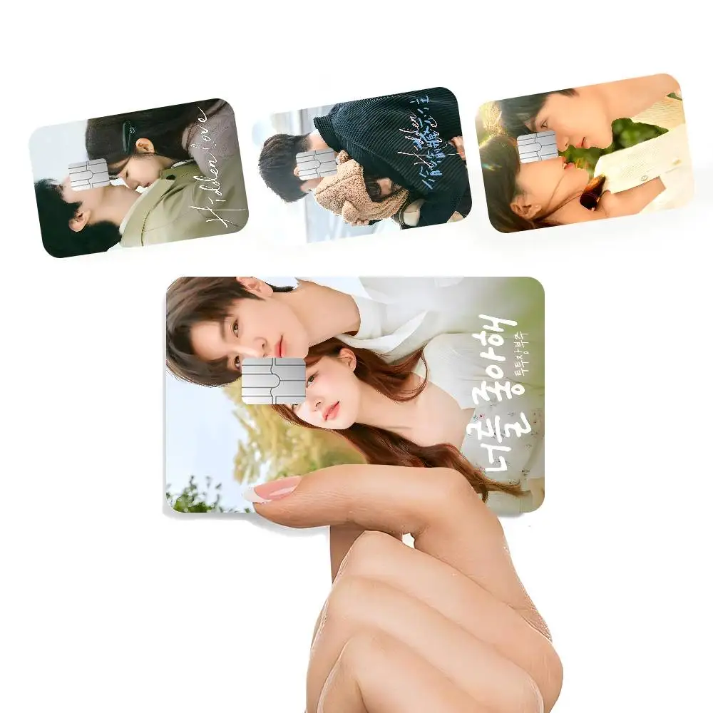 حار تاي H-Hidden Love Game أنيمي ملصق فيلم غطاء الجلد للصغيرة الكبيرة لا رقاقة الخصم بطاقة الائتمان الجانب الأمامي