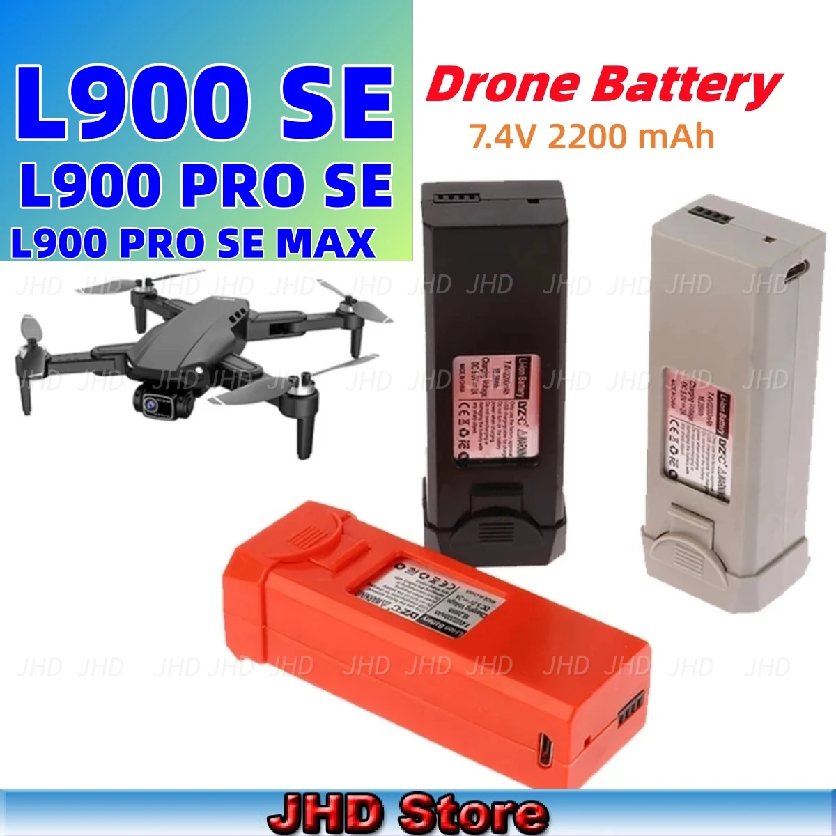 JHD Original L900 SE Drone Battery Blade For L900PRO SE Max Drone Battery L900 Pro SE Max 7.4V 2200mah Battery Leaf Wholesale