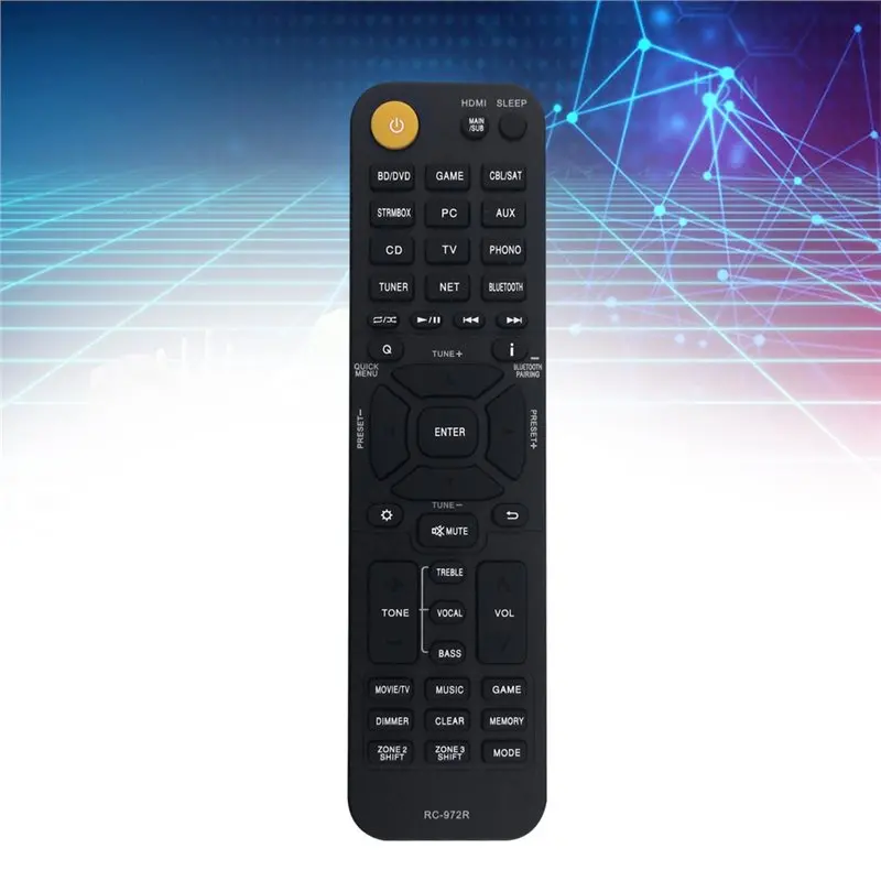 AED7-Replace RC-972R Remote For Onkyo TX-RZ710 TX-RZ810 TX-NR555 TX-NR656 TX-NR757 TX-NR595 TX-RZ840 TX-NR797 AV RECEIVER