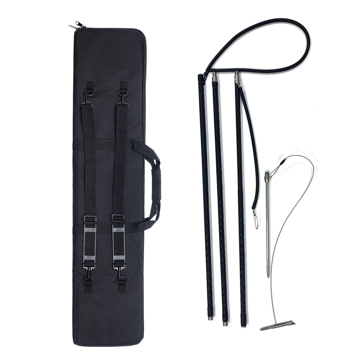 

Набор для подводной охоты: регулируемый карбоновый гарпун 6 футов, ручной гарпун 8 футов, удочка для дайвинга и рыбалки с наконечником-слайдером