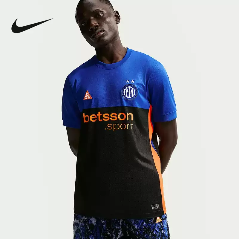 NIKE 2026 Season Inter Milan Camiseta para hombre ACG Outdoor Camiseta de fútbol de manga corta IM6998-413