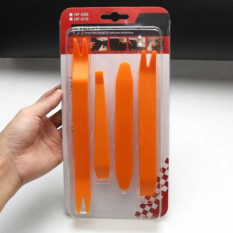 

4pcs Car Door Clip Car Disassembly Tools Set DVD Stereo Refit Kits Interior Plastic Trim Panel Dashboard Removal Tool