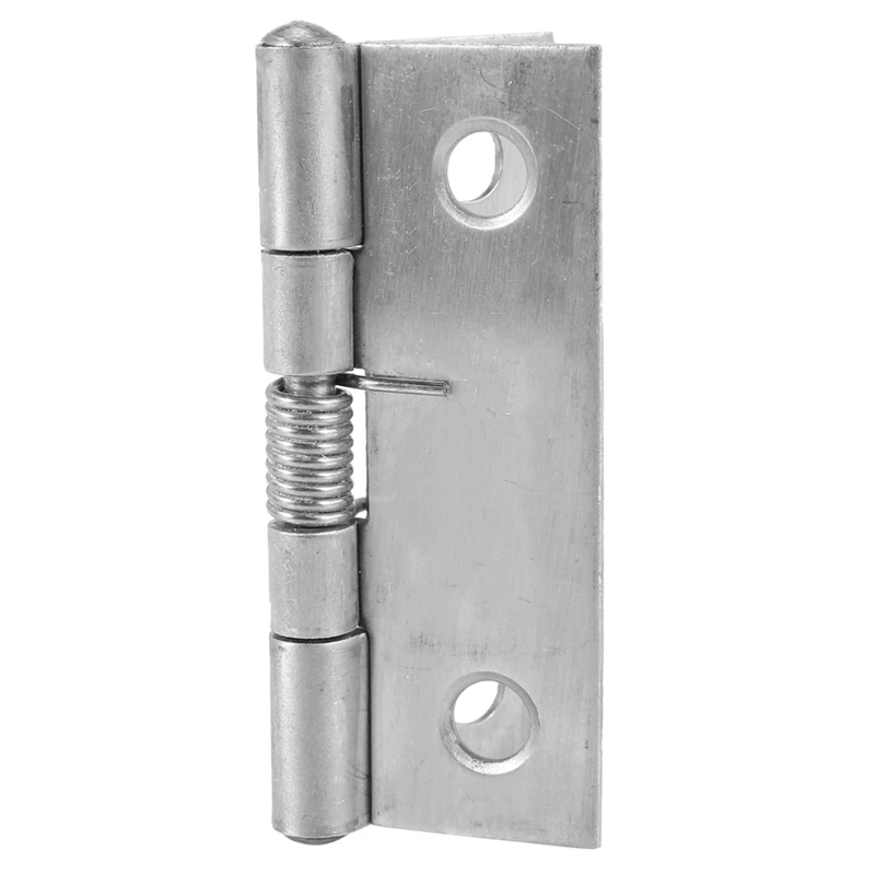 8X 2 Inch Long Stainless Steel Self-Closing Corner Spring Draw Door Hinge