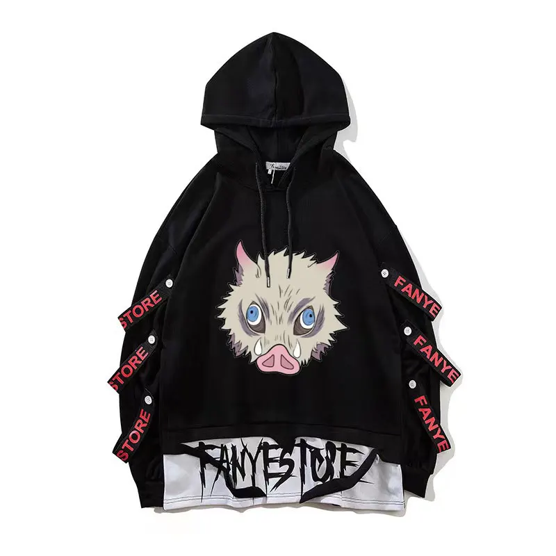 

Anime Demon Slayer Printed Hoodies Male Hip Hop Punk Streetwear Pullover Fashion Casual Sweatshirts