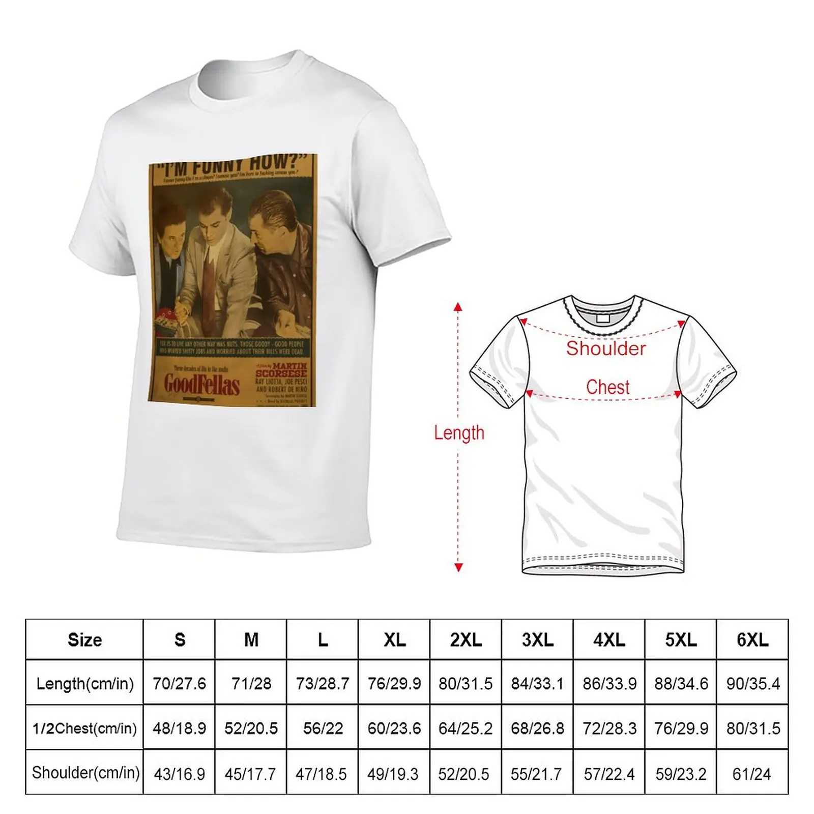 New Goodfellas Poster T-Shirt graphics t shirt cute tops funny t shirts for men