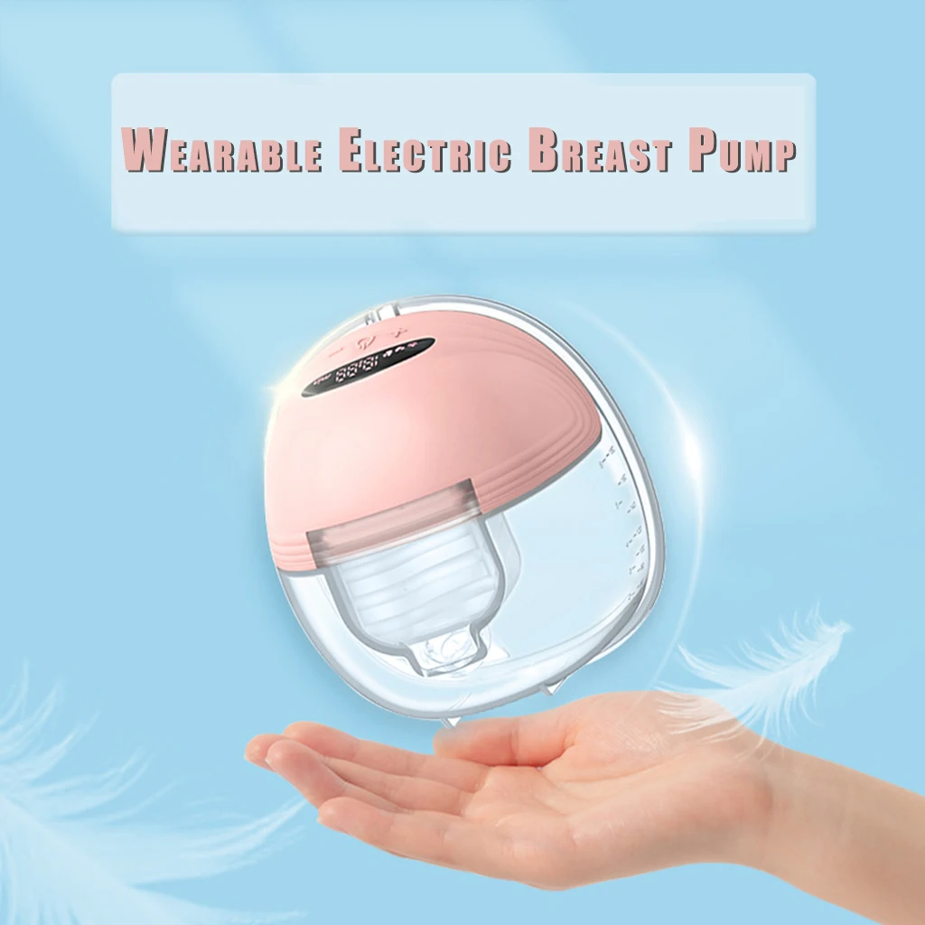 

Portable Wearable Breast Pump - Hands Free Electric Breast Pumps - Silent BPA-free Breastfeeding Milk Collector