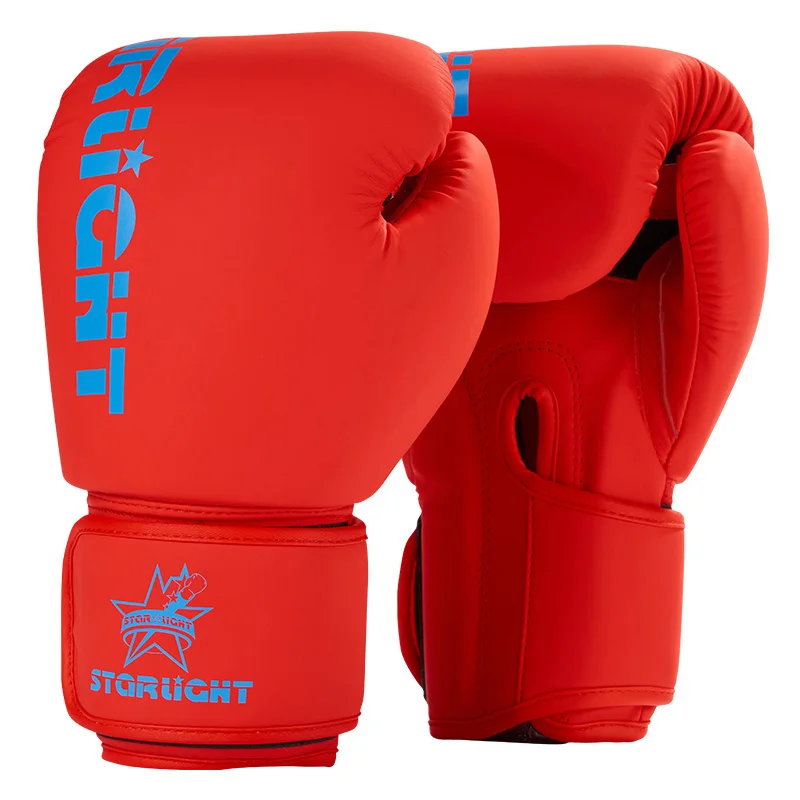 Guantes de boxeo para entrenamiento profesional, cuero a prueba de explosiones, Muay Thai, MMA, Kickboxing, absorción de sudor multicapa