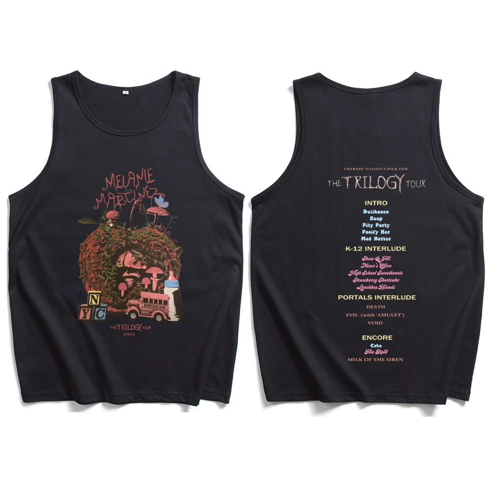 Melanie Martinez The Trilogy Tour 2024 Portals Album Melanie Martinez Cry Baby Tank Tops Sportswear Casual Vest T-Shirt