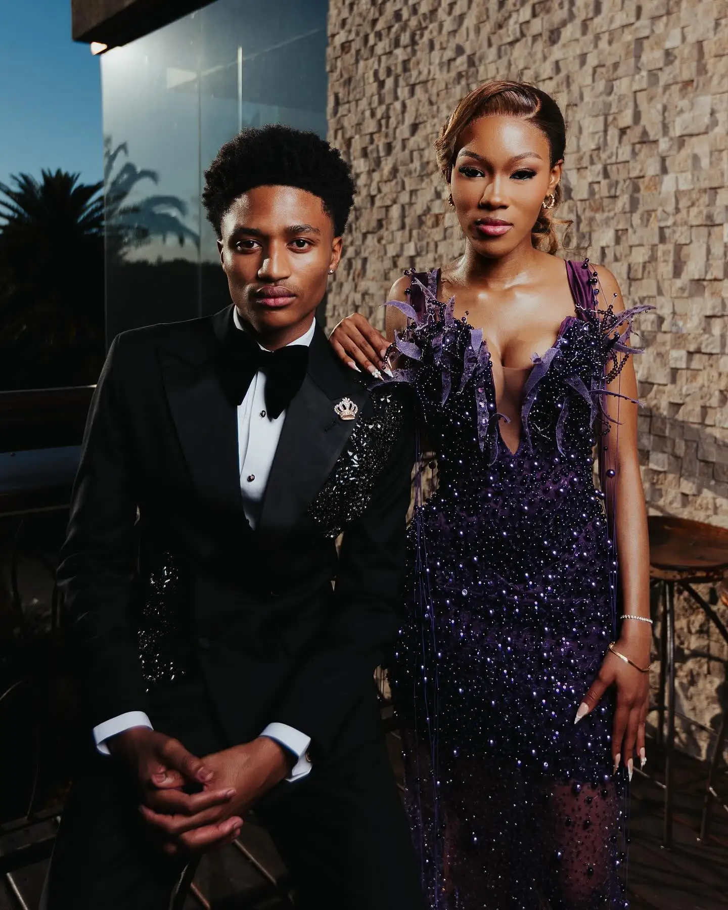 فساتين لحضور الحفلات الموسيقية من الدانتيل واللؤلؤ الفاخر مطرز بالكامل فستان عيد ميلاد أفريقي أسود للفتيات فستان الزفاف الثاني لالتقاط الصور فساتين رسمية #3