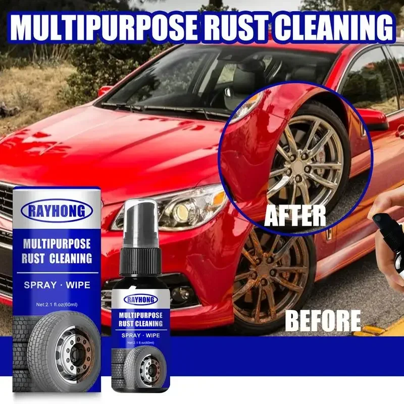 Rust Cleaning Spray Car Rust Remover Cleaning Metal Polish Surface Chrome Paint Multipurpose Automobile Rust Removal Spray