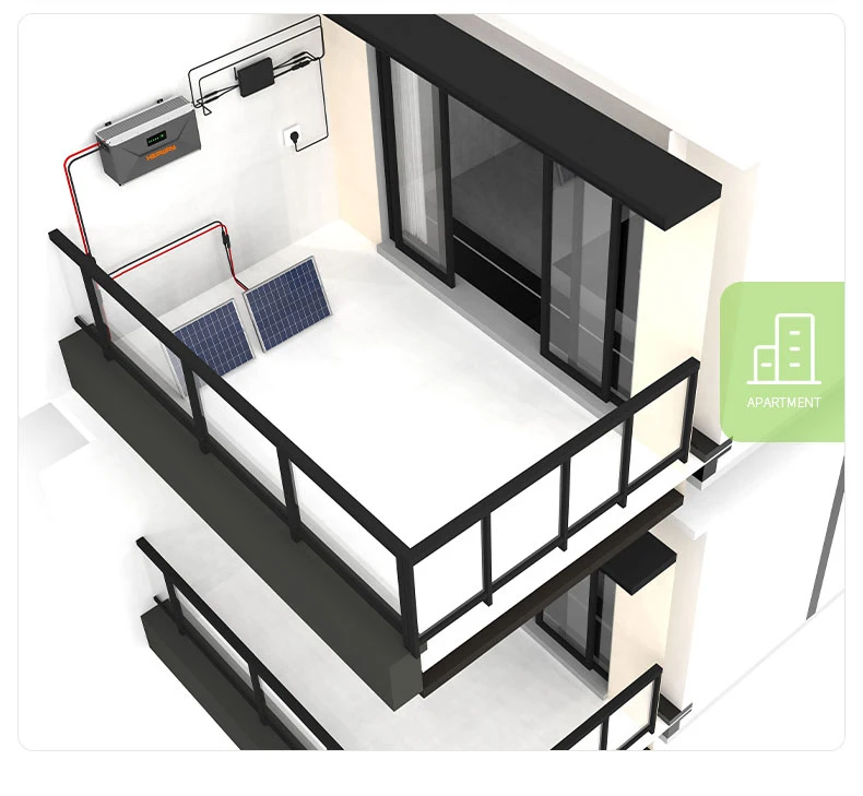 HEPWAY SF100 Solar Energy Storage Battery System, 800W MPPT Solar Panel + Mircroinverter + Courtyard Home Energy Storage Battery