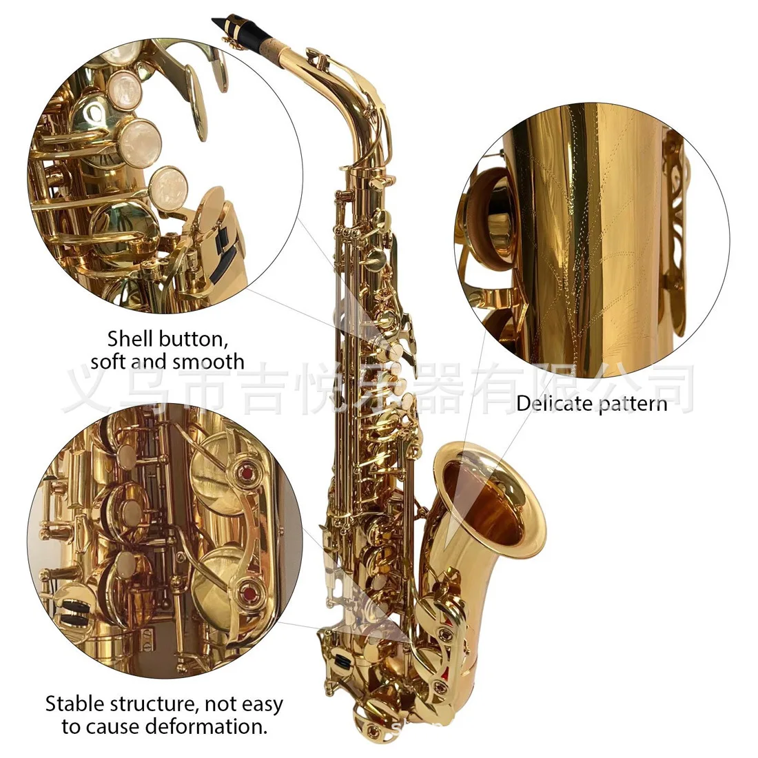 

Alto saxophone gold saxophone